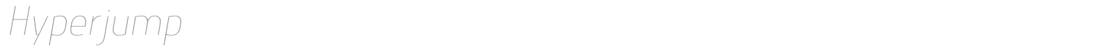 Hyperjump font preview